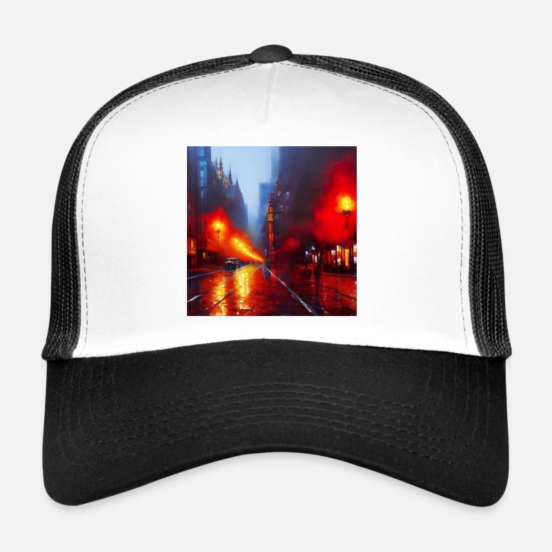 Rain Lamps - Impressionistic Style Trucker Cap