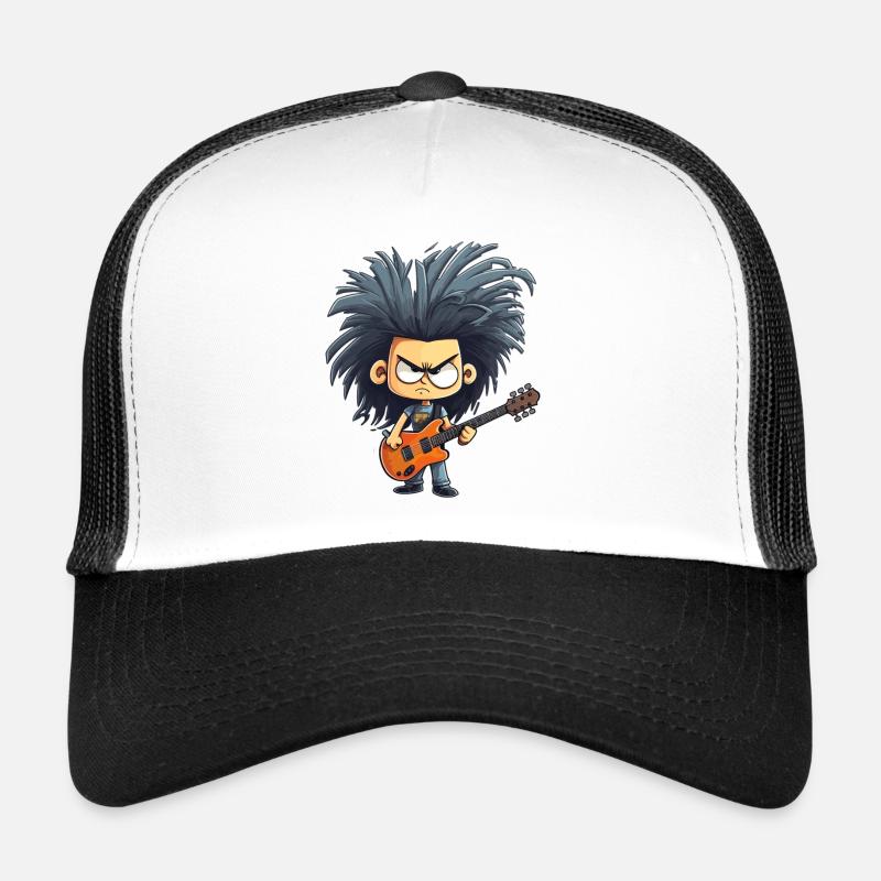 Crazy Guitar - Trucker Cap - Weiß/Schwarz