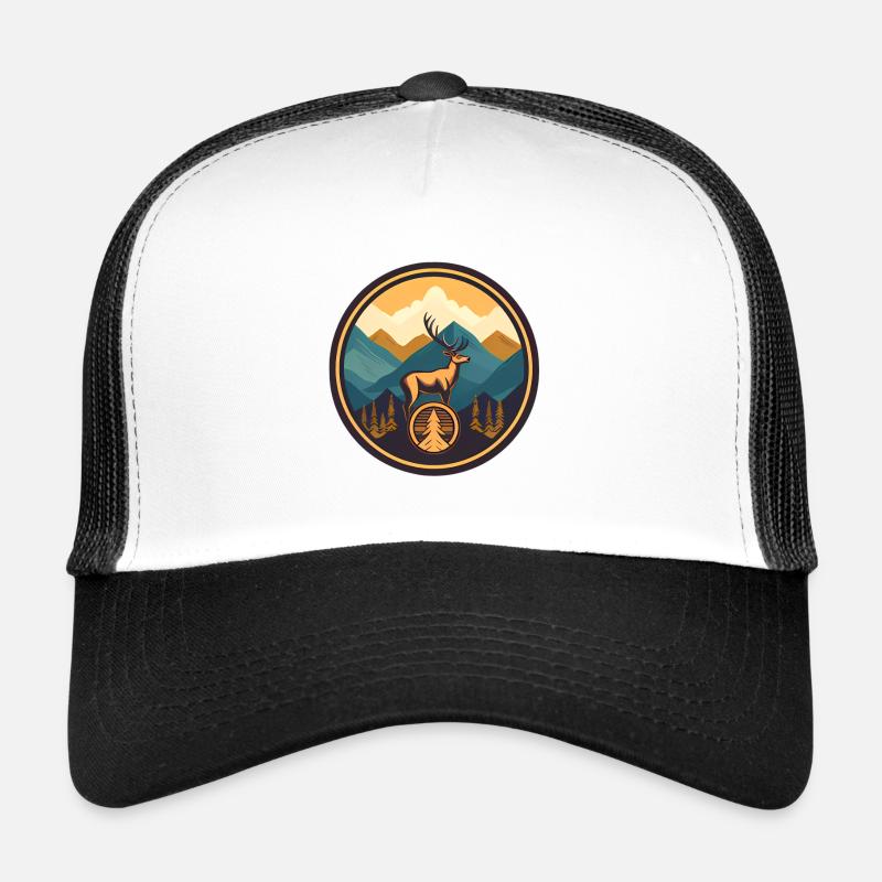 Berge mit Hirsch Trucker Cap