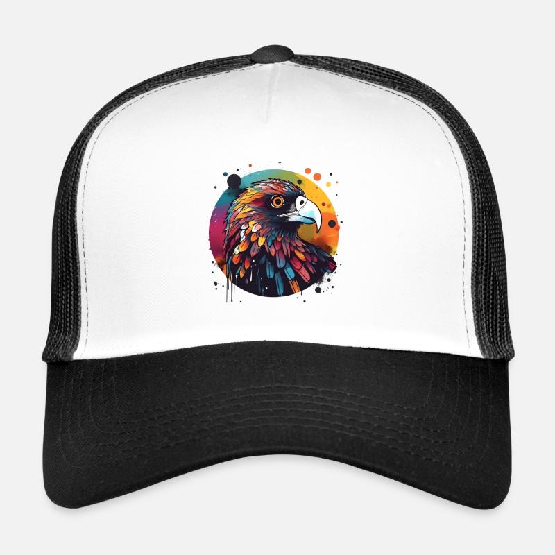 Buse aigle ronde colorée Casquette trucker 