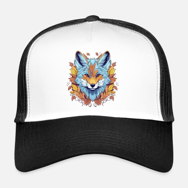 Dessin abstrait de Fox Casquette trucker 