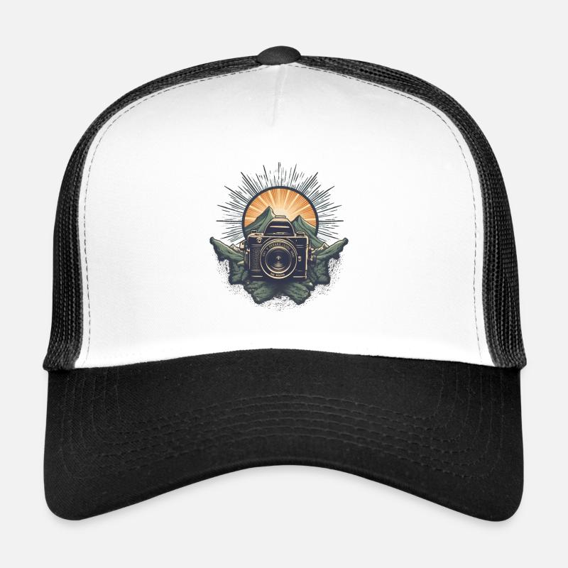 Logo de caméra rétro cool Casquette trucker 