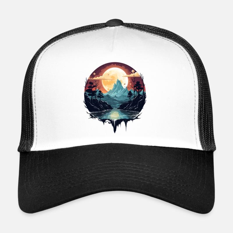 Fantasy landscape by moonlight Trucker Cap