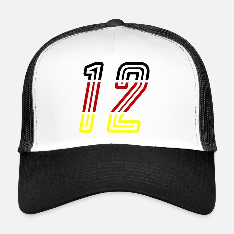 12 Number symbol Germany Trucker Cap