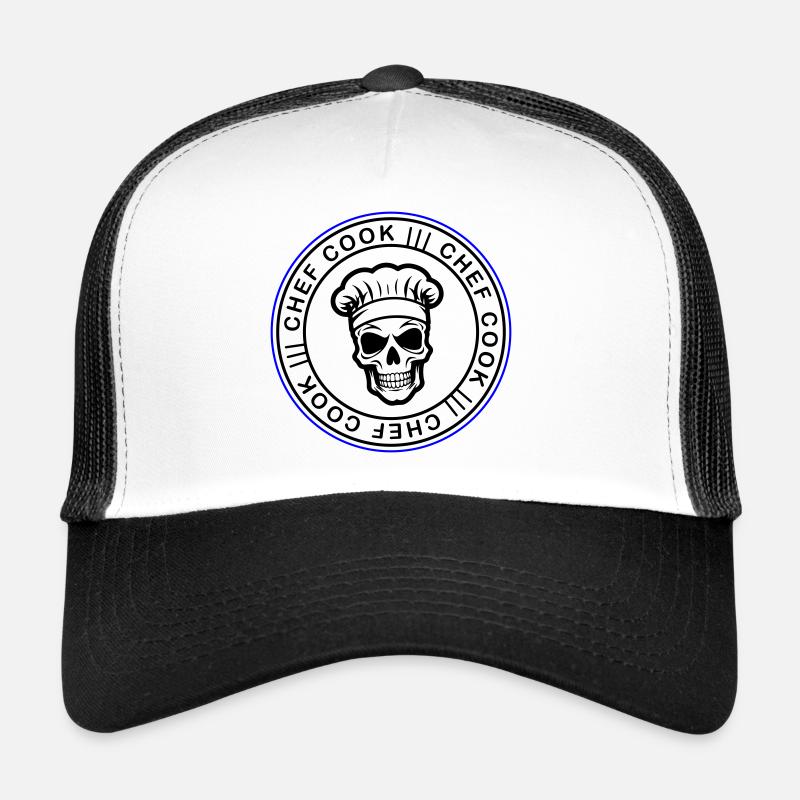 Chef Skull Chef Casquette trucker 