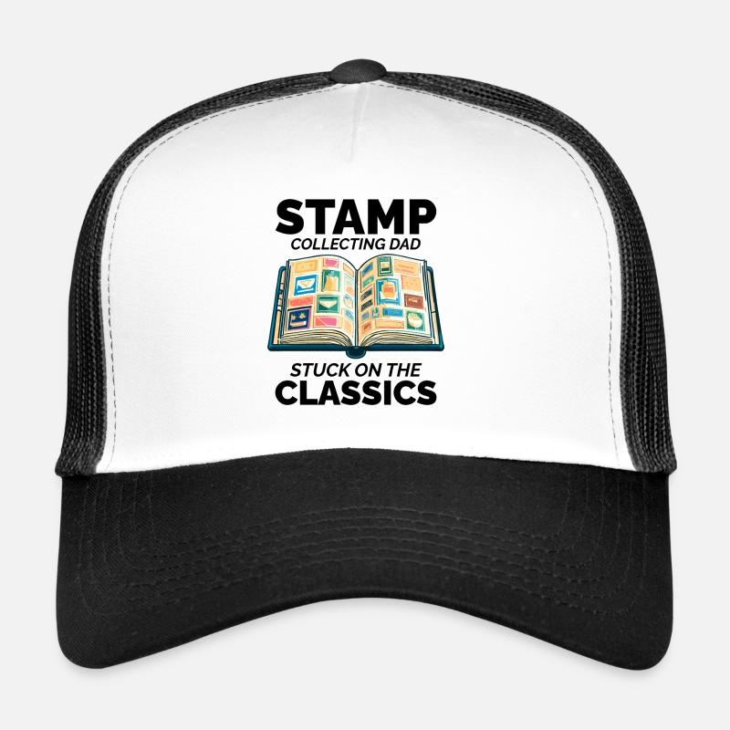 Collectionneur de timbres-poste vintage papa philatéliste Casquette trucker 