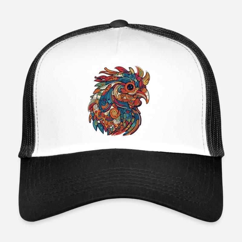 Gockel Hahn - Trucker Cap - Weiß/Schwarz