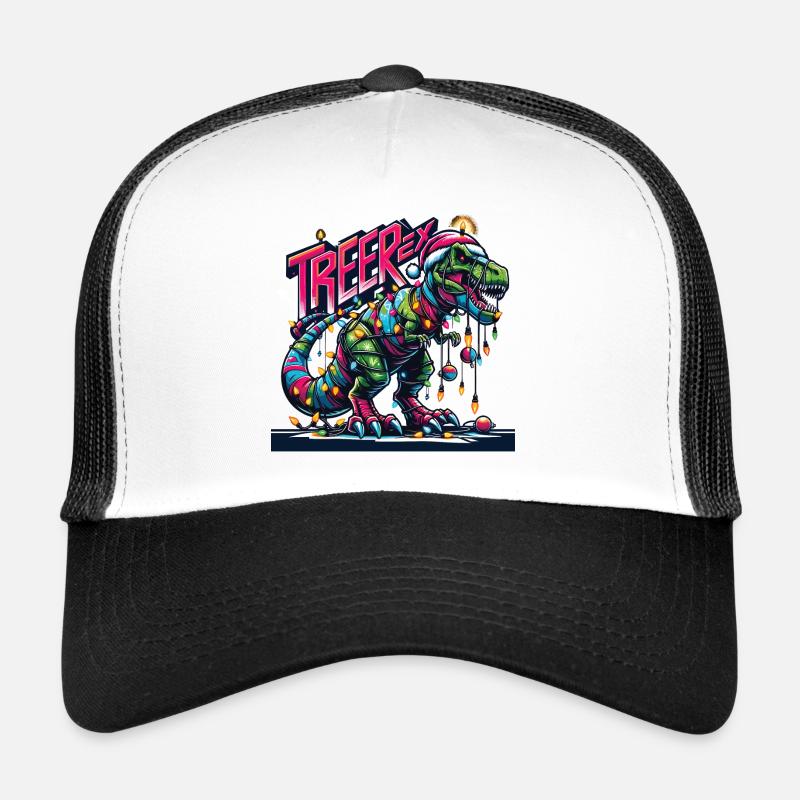 Tree-Rex T-Rex dinosaure roches Noël Casquette trucker 