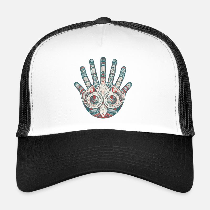 Hand Finger Trucker Cap