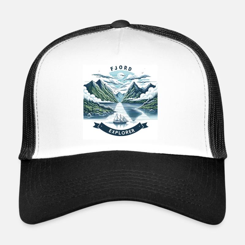 Fjord Explorer - Trucker Cap - white/black