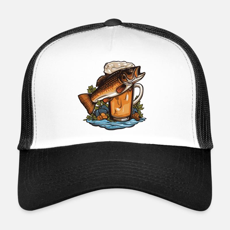 Bière de pêche Casquette trucker 