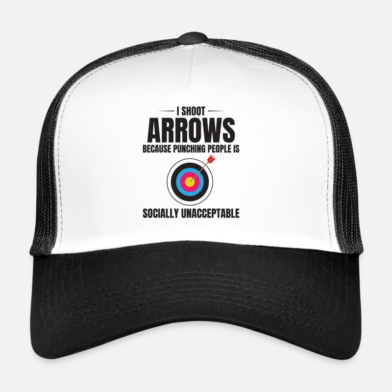 Archery Targets Archer Bullseye Shooting Sport Trucker Cap