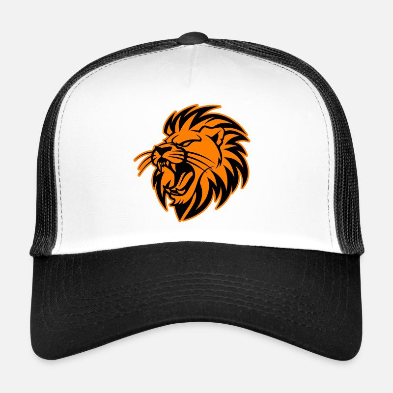 Lion Head Symbol Lion Trucker Cap