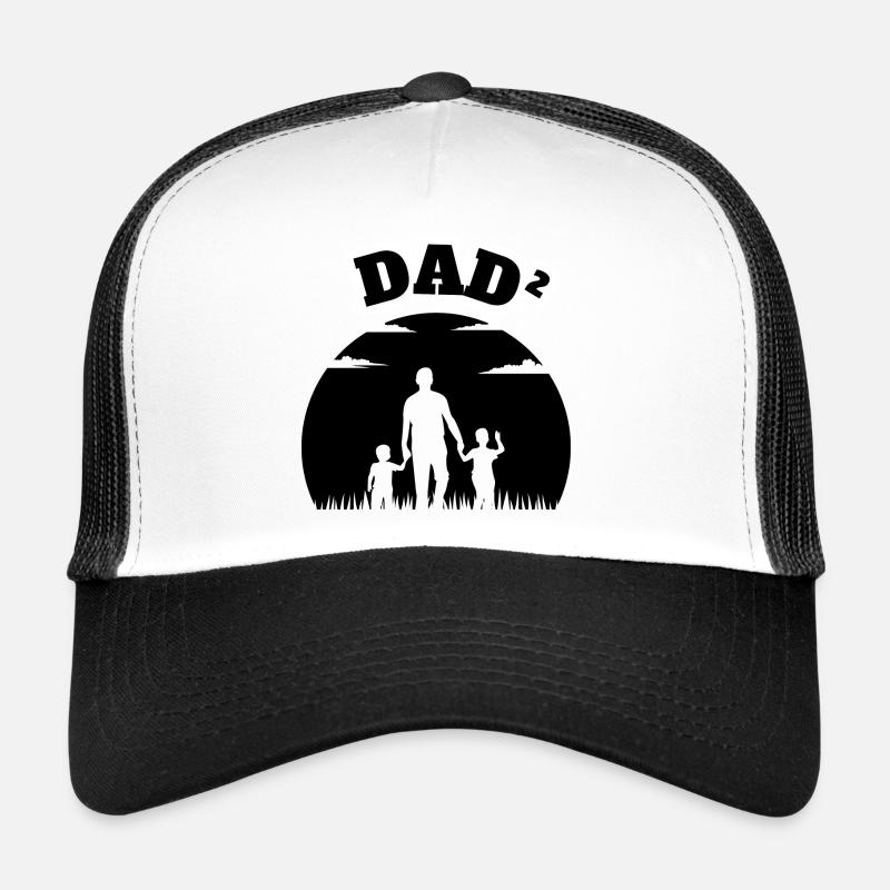 Dad² 2 Fils Noir Casquette trucker 