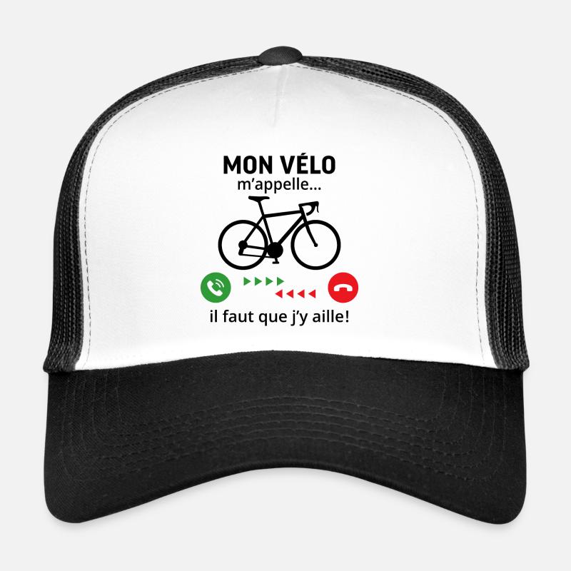 Mon Vélo m'appelle il faut que j'aille Casquette trucker 