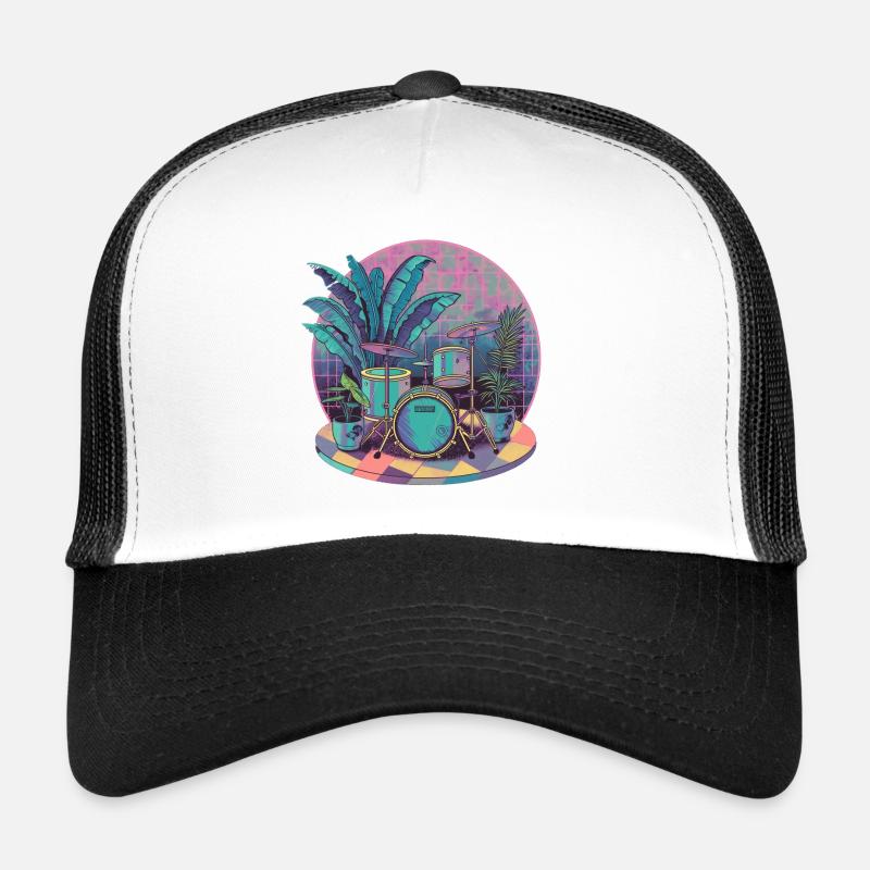 Plantes et musique - Impression de mode de haute qualité Casquette trucker 
