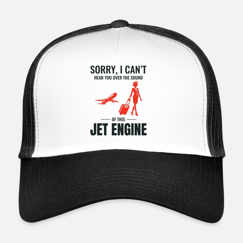 Flight Attendant Aviation Cabin Crew Air Hostess Trucker Cap