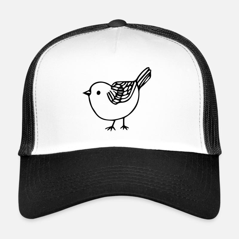 Vogel - Trucker Cap - Weiß/Schwarz