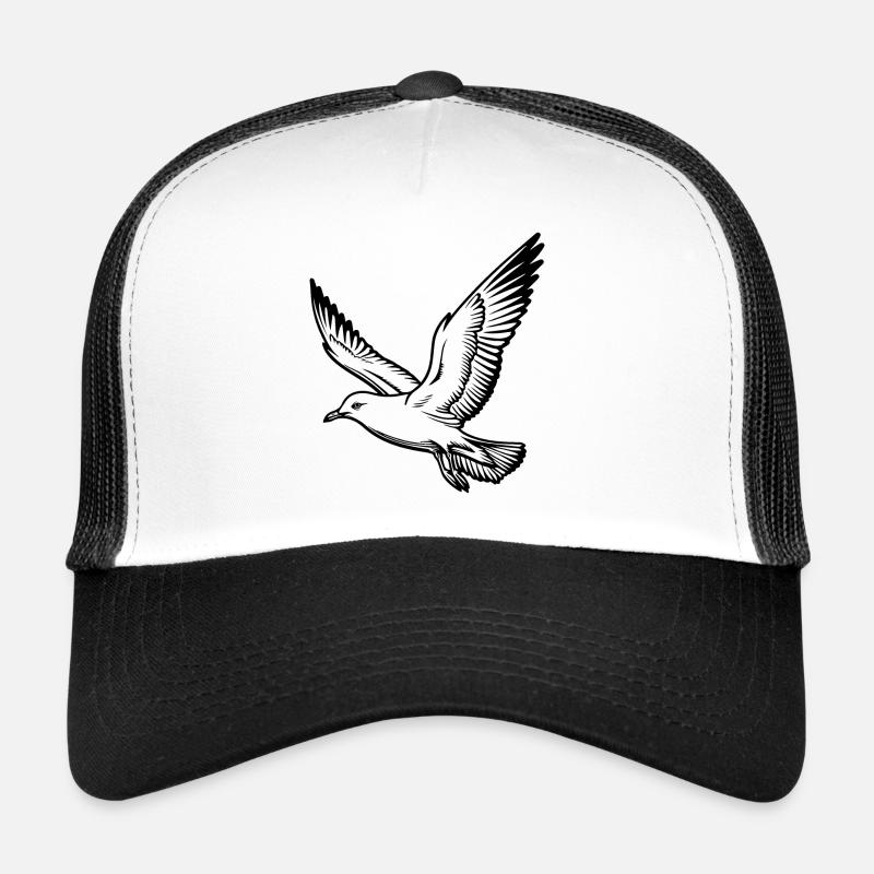 Möwe - Trucker Cap - Weiß/Schwarz
