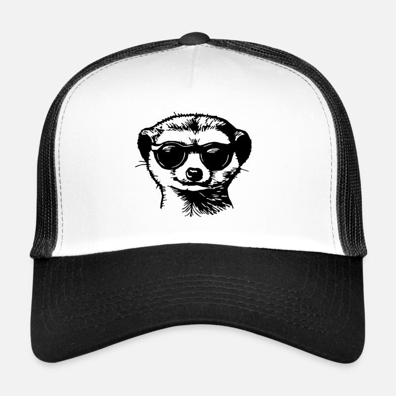 Erdmännchen - Trucker Cap - Weiß/Schwarz