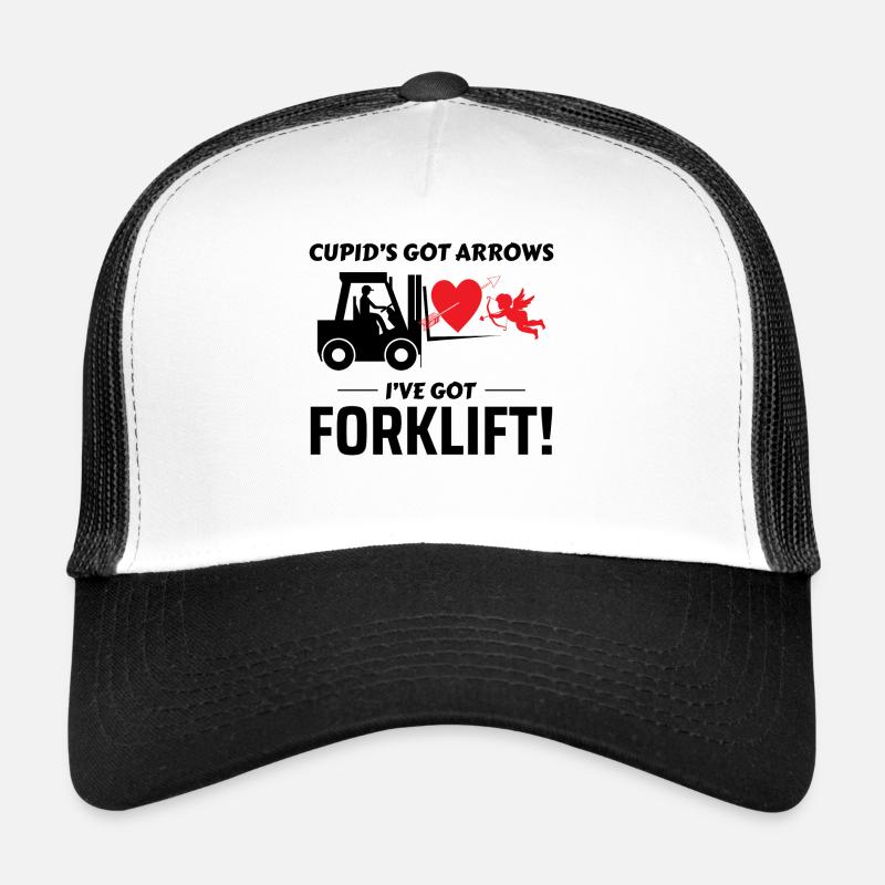 Forklift Operator Driver Valentine’s Day Funny Trucker Cap