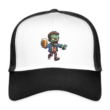 Zombie Halloween - Trucker Cap - white/black - Front
