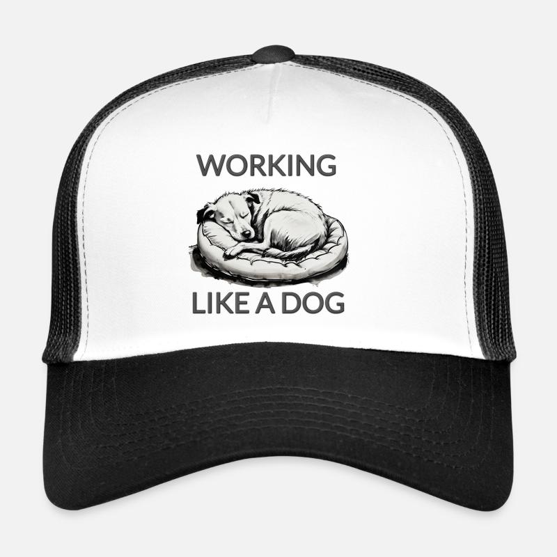 Travailler comme un chien Casquette trucker 