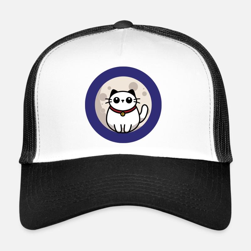 Le chat sur la lune Casquette trucker 