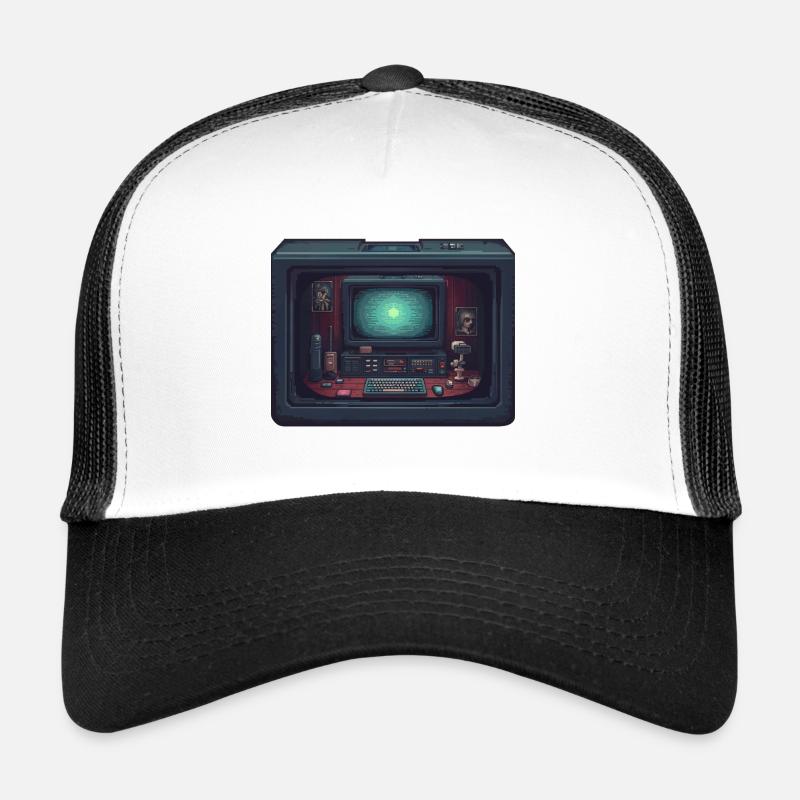 Computer im Computer - Trucker Cap - Weiß/Schwarz