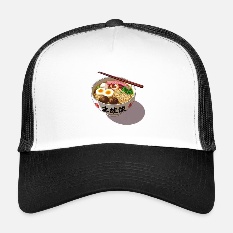 Ramen - Trucker Cap - Weiß/Schwarz