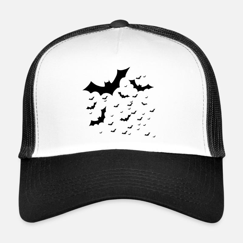 Fledermäuse - Trucker Cap - Weiß/Schwarz
