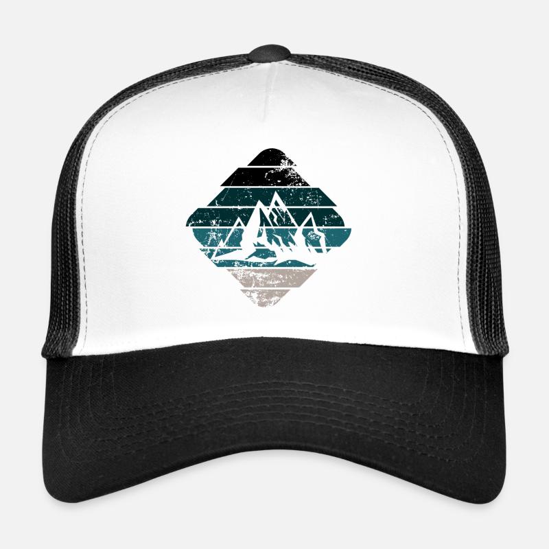 Berg - Trucker Cap - Weiß/Schwarz