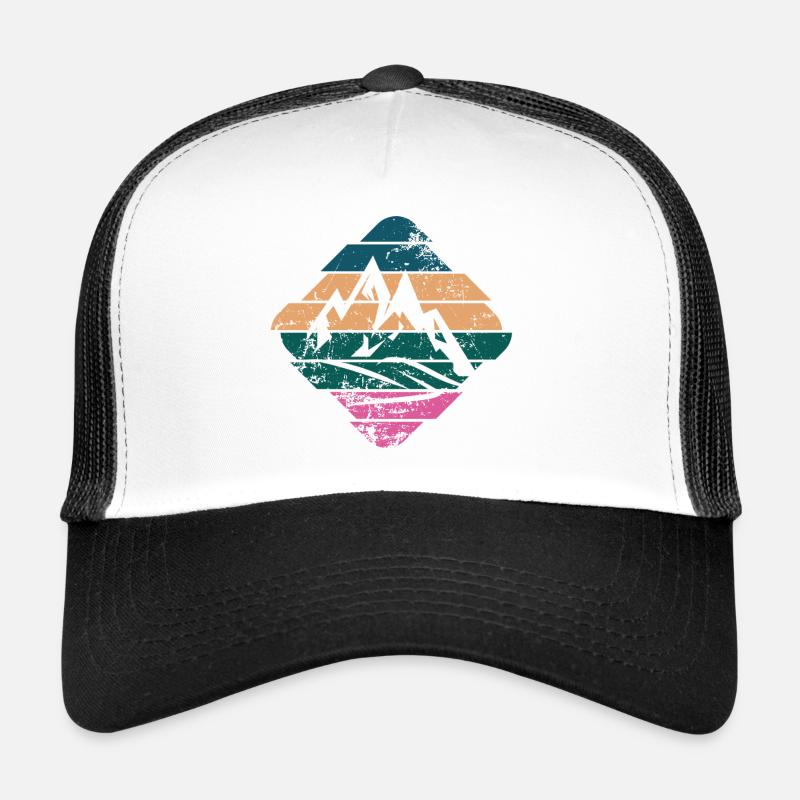Berg - Trucker Cap - Weiß/Schwarz