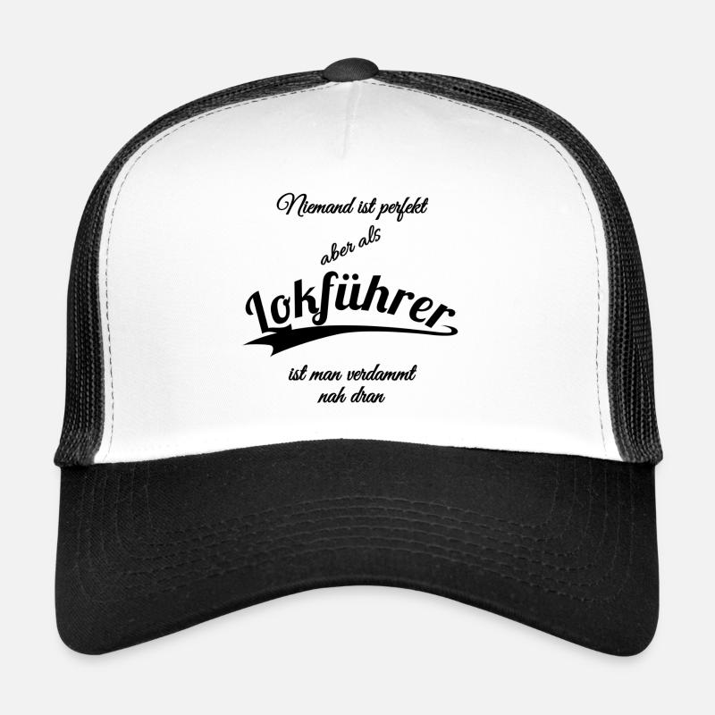 Lokführer - Trucker Cap - Weiß/Schwarz