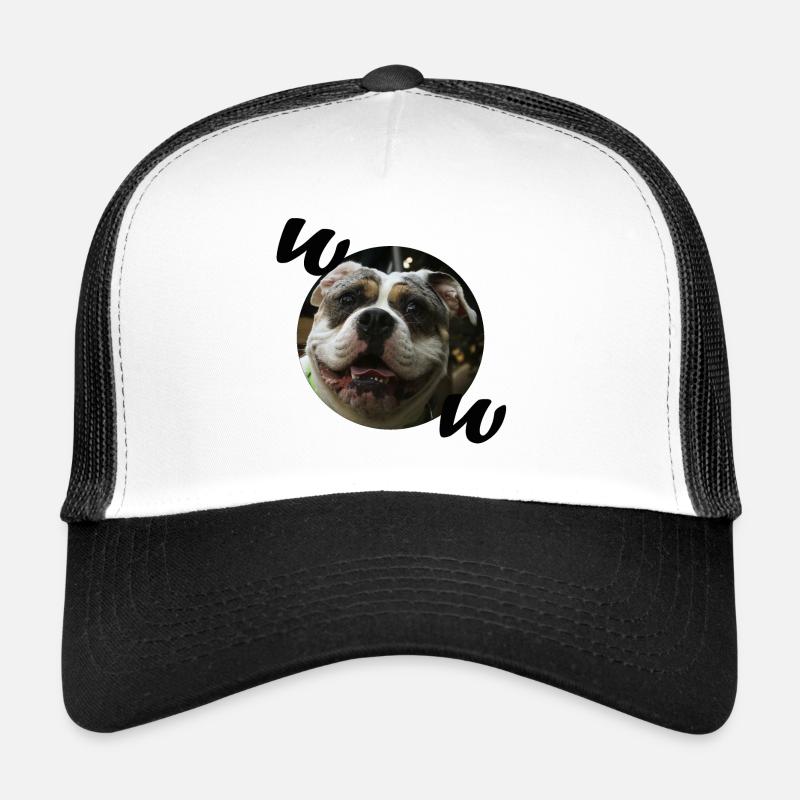 Bulldogge - Trucker Cap - Weiß/Schwarz