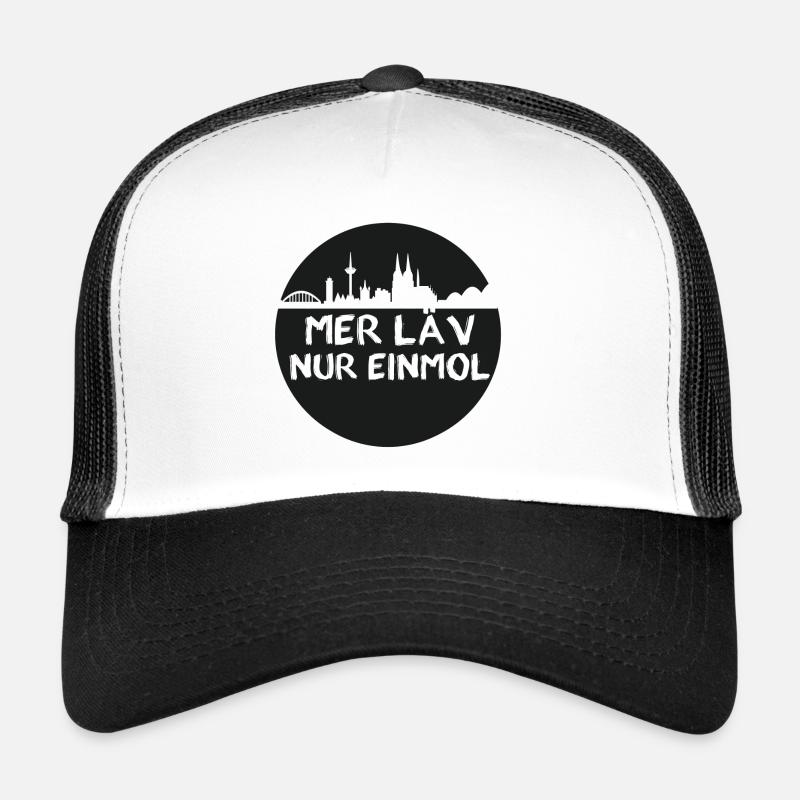 Mer läv nur einmol,köln,kreis,skyline Trucker Cap