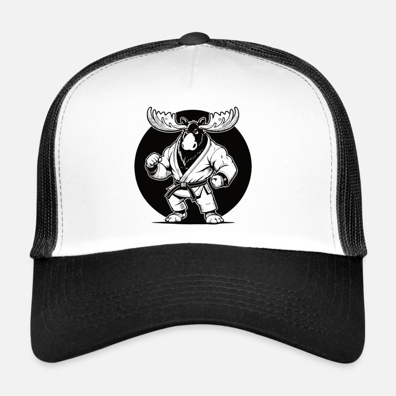 Karaté Moose – Design pour les karatékas scandinaves Casquette trucker 