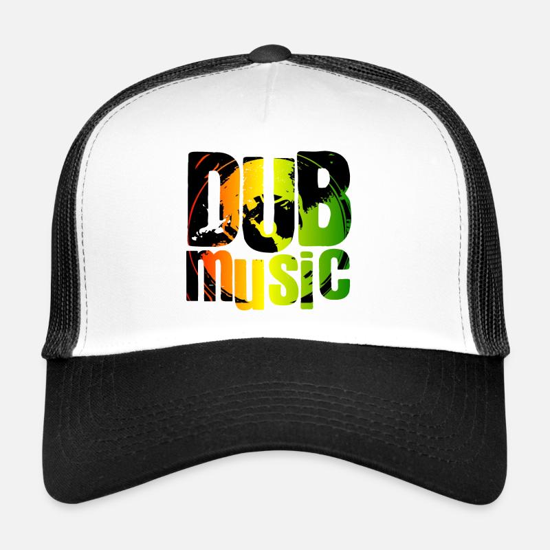 Dub music - Trucker Cap - white/black