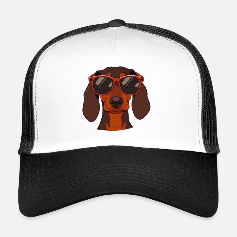 Teckel Lunettes de soleil Amateurs de chiens Casquette trucker 