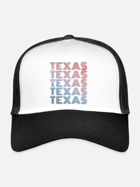 Texas Retro - Trucker Cap - Weiß/Schwarz