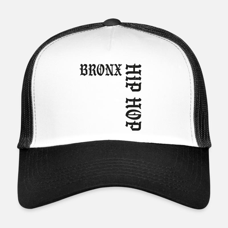 Bronx Hip Hop - Trucker Cap - Weiß/Schwarz