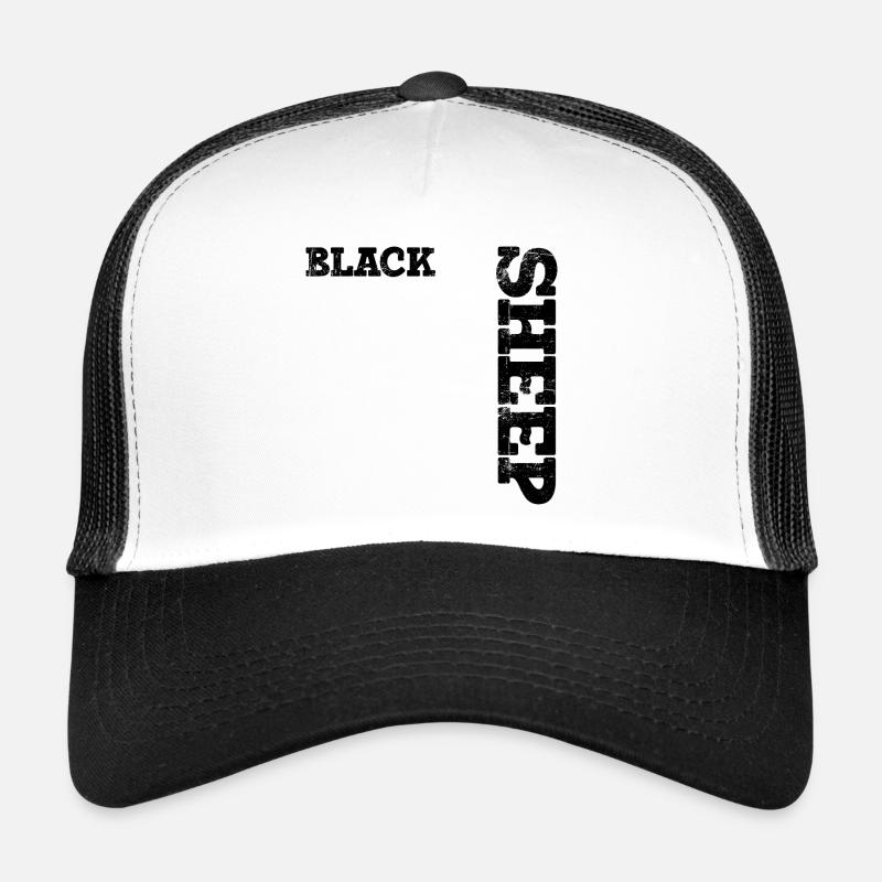 Black Sheep Retro - Trucker Cap - Weiß/Schwarz