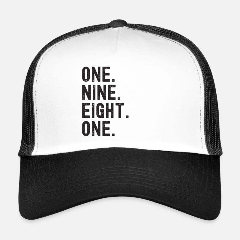 1981 Année de naissance Casquette trucker 