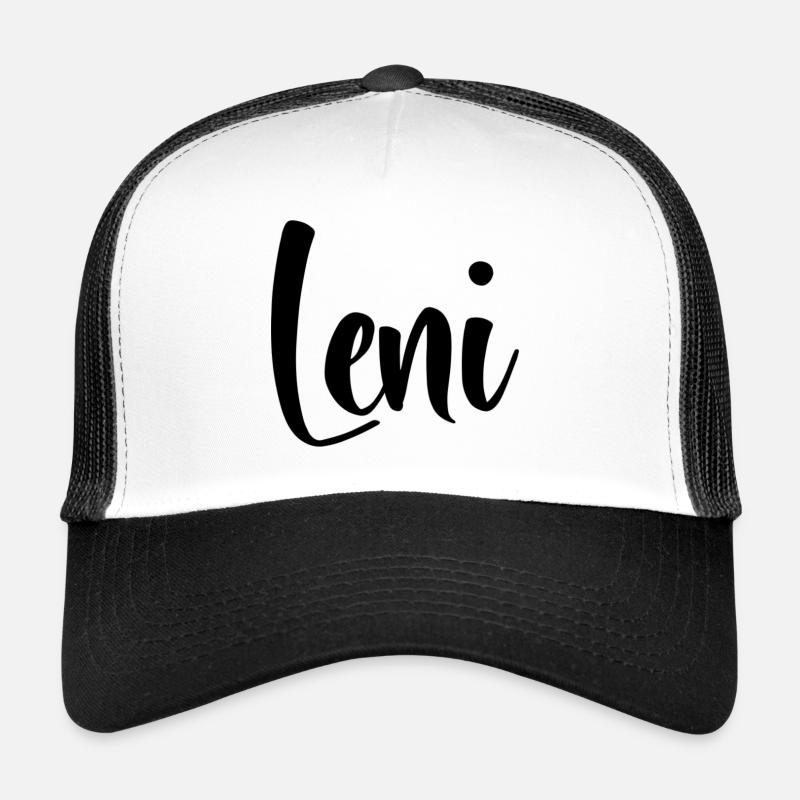 Name - Leni - Trucker Cap - Weiß/Schwarz