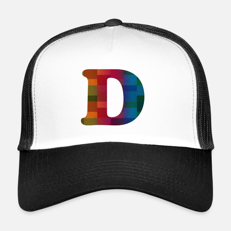 Buchstabe D Vintage Trucker Cap