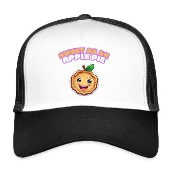 Rich Apple Pie Recipe - Trucker Cap - white/black - Front