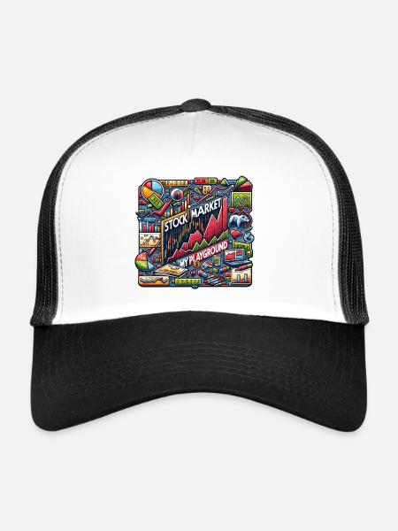 Trading my passion cool trading design - Trucker Cap - white/black - Front