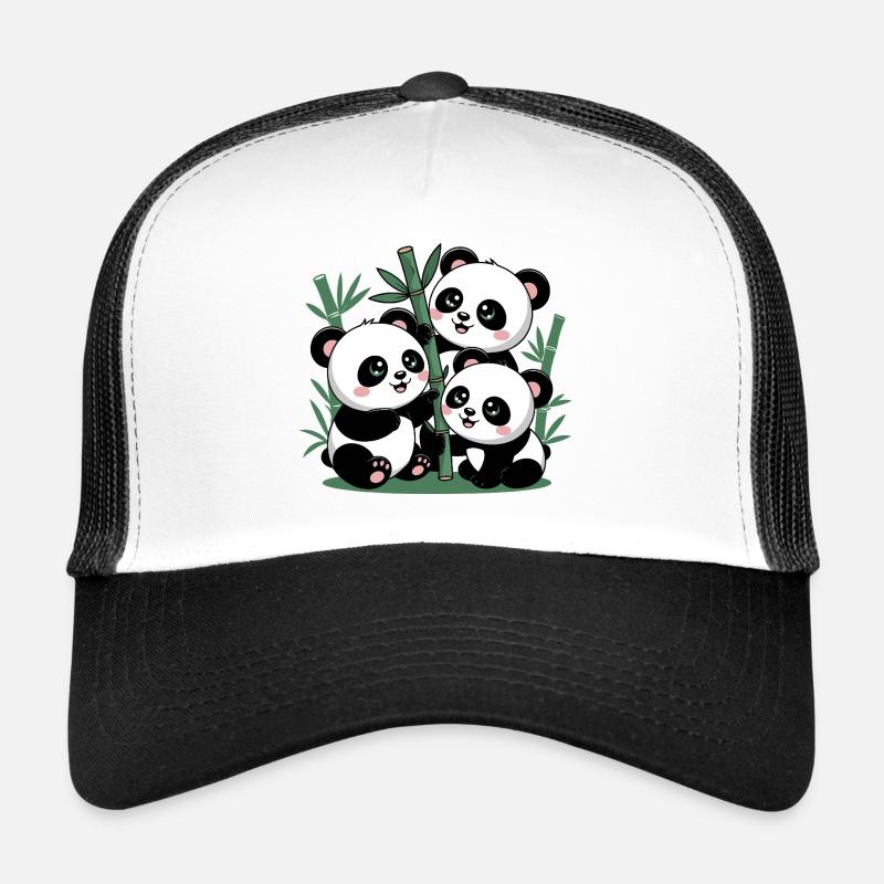 Cute Panda Bamboo Forest Trucker Cap