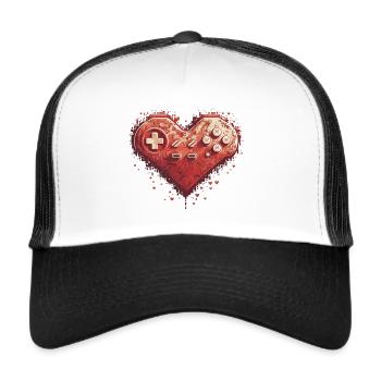 The Heart of the Controller - Trucker Cap - white/black - Front