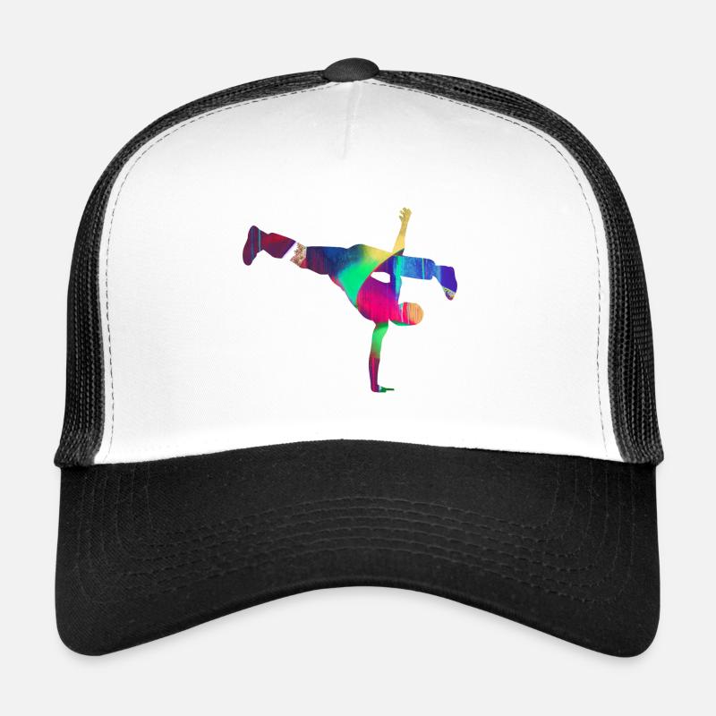 Tanzen, Tänzer, Breakdance, gymnastik - Trucker Cap - Weiß/Schwarz